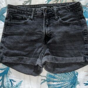 Old Navy Women's Size 10  Black Denim High Rise OG Shorts
